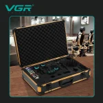 ست سشوار و ماشین اصلاح موی سر و صورت شارژی وی جی آر مدل Stepless pro مجموعه ۴ عددی - تصویر 7