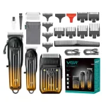 ماشین اصلاح موی سر و صورت شارژی وی جی آر مدل V-644 مجموعه سه عددی - تصویر 4
