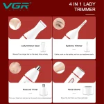 موزن گوش و بینی و خط زن وی جی آر کد V-725 - تصویر 5