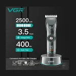 ماشین اصلاح موی سر و صورت حرفه ای وی جی ار مدل V-256 - تصویر 7